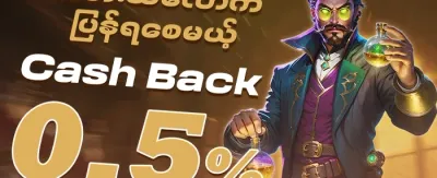 အထူးအစီအစဉ် - နေ့စဉ် ၅% Cashback promotion